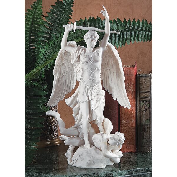 Saintly Stone Angel Statue | Wayfair